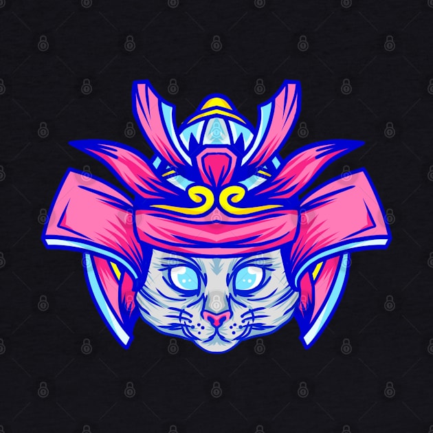 Samurai Cat by Illustrasikuu